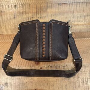 Brown Leather Crossbody Bag